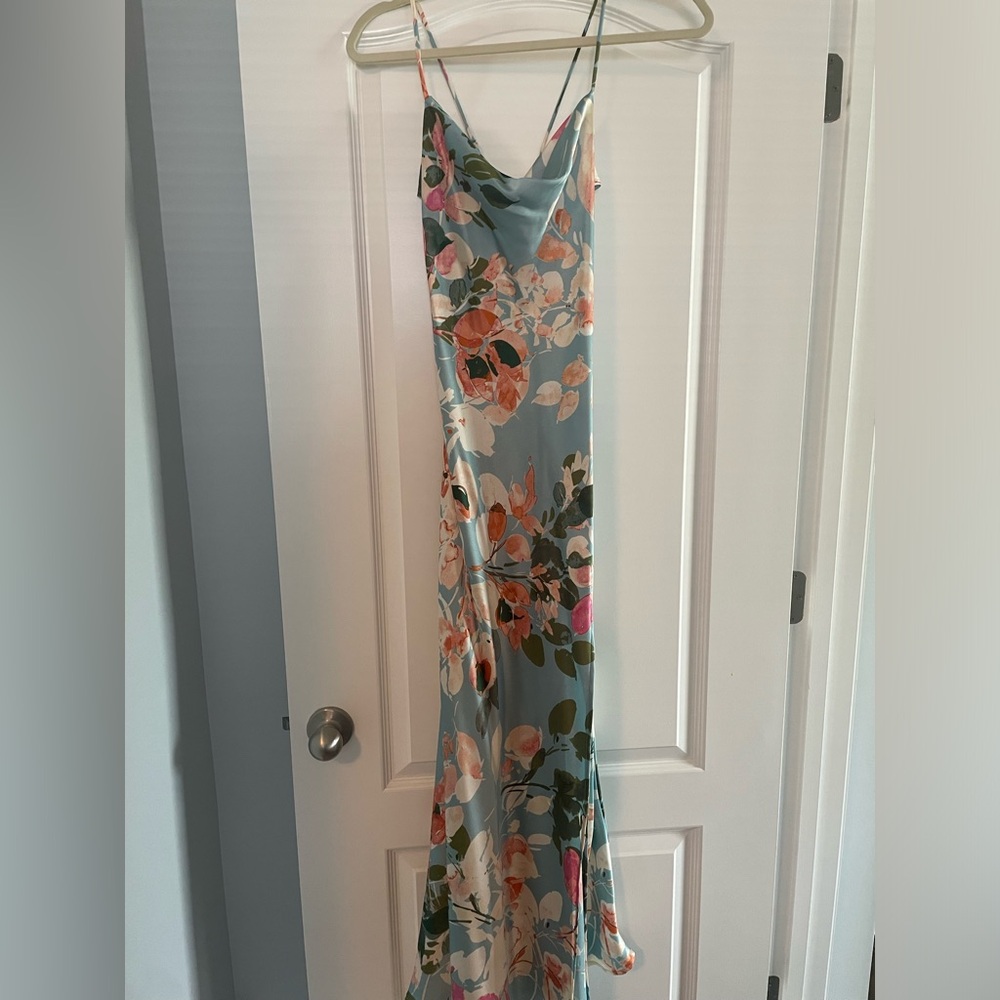 Floral Adjustable Strap Dress